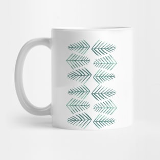 Watercolor pine trees - vintage green Mug